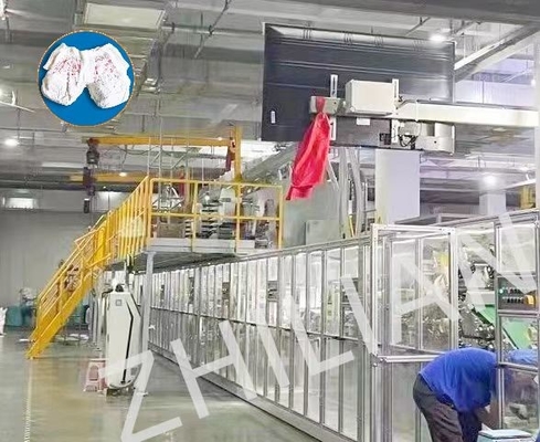 3pcs тип тяга вверх по младенцу Traning машины 650pcs/min пеленки задыхается машина